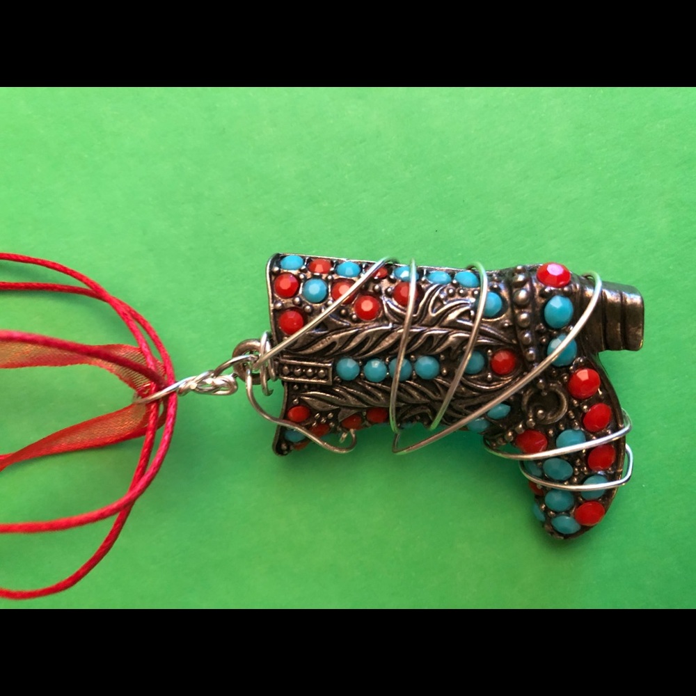 Homemade Wire Wrapped Necklaces.